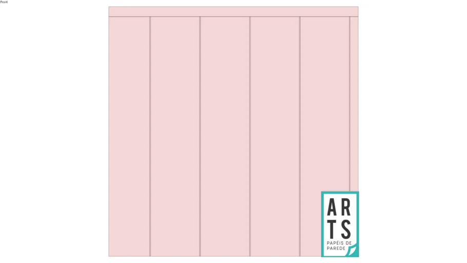 Arts - Papel de Parede - Lambri Rosa