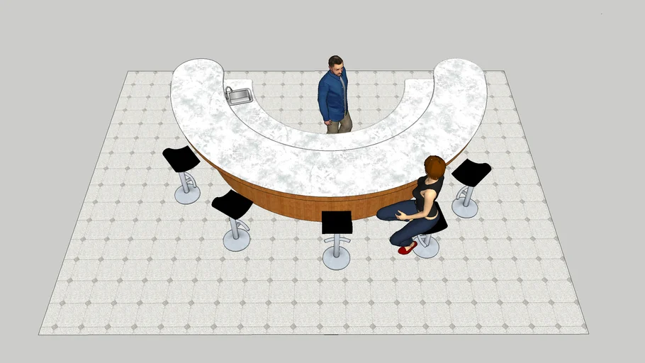 Barra Circular - Kitchen Bar