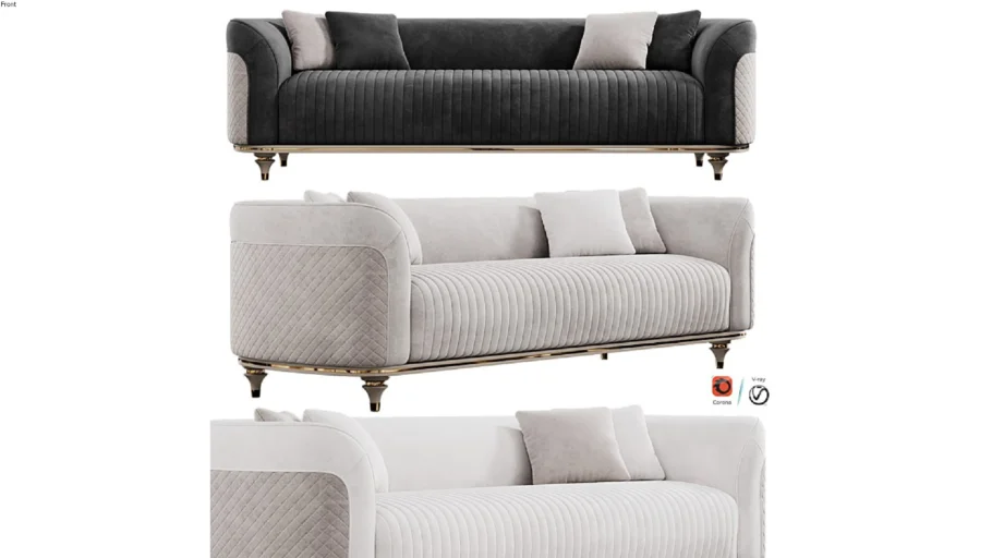 Arya Gold Sofa