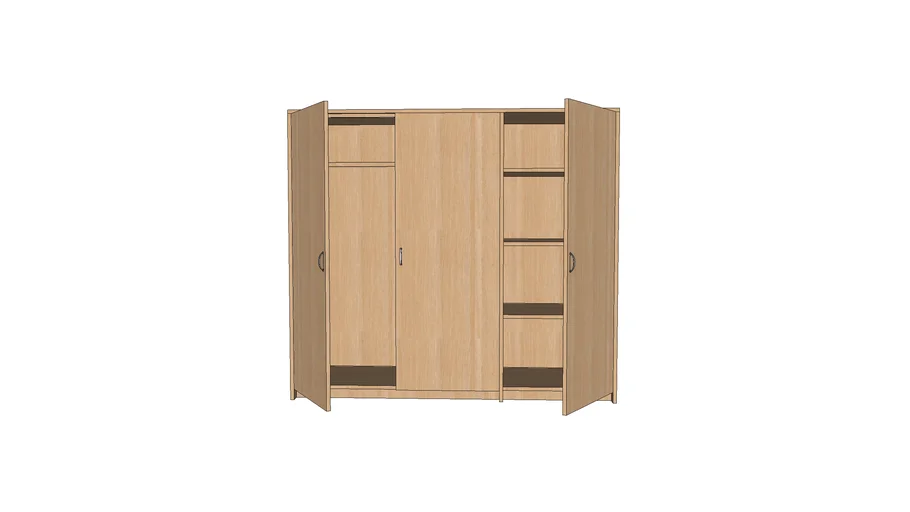 Lemari Pakaian 180x160x60