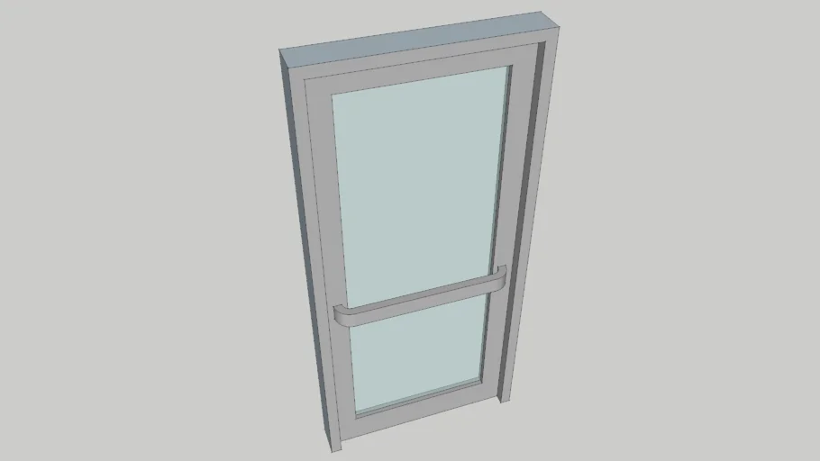 Glass Aluminum Frame Door