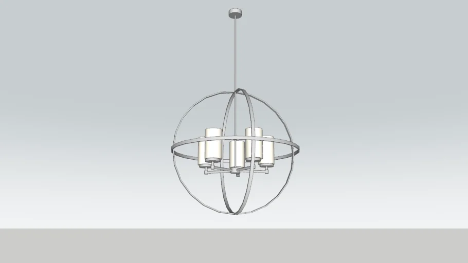 Chandelier, 5-Light, Sea Gull Alturas