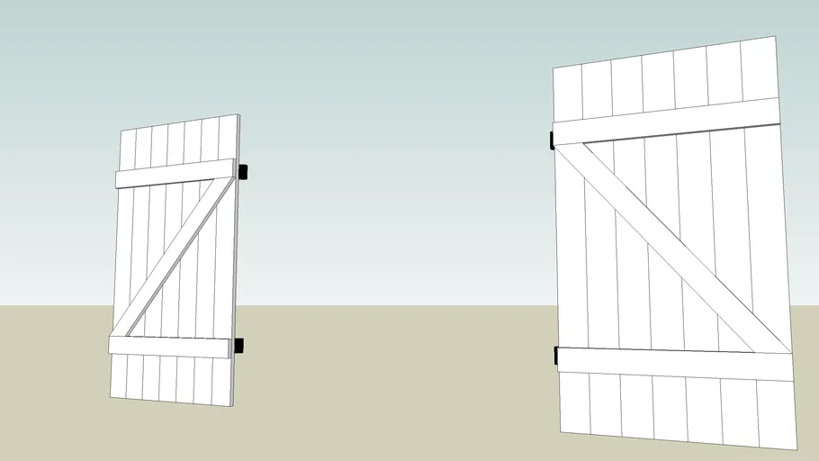 volet bois blanc 125x120