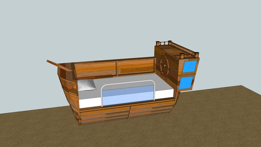 Pirate Ship Children's Bed