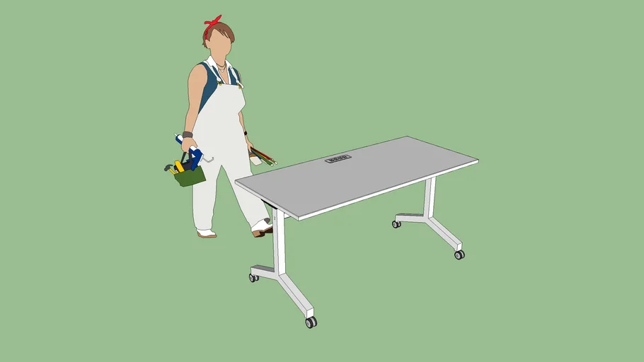 [Scale 1:1] Training: Flip-Top Tables 5' - in use