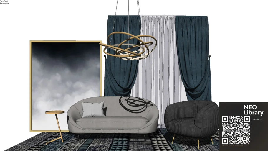 Modern light luxury living room