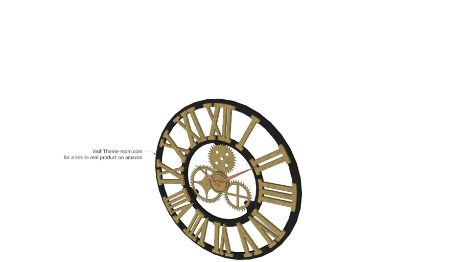 Retro Gear wall Clock Industrial Loft