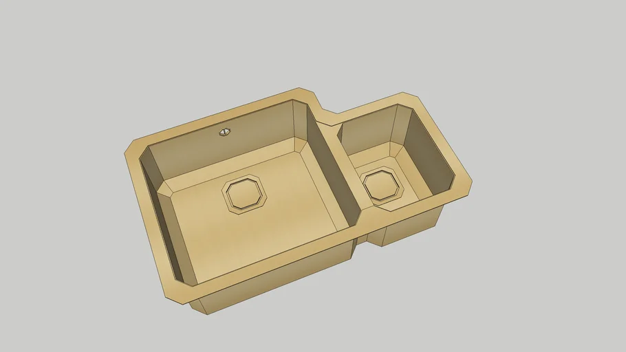 Brass Double Sink