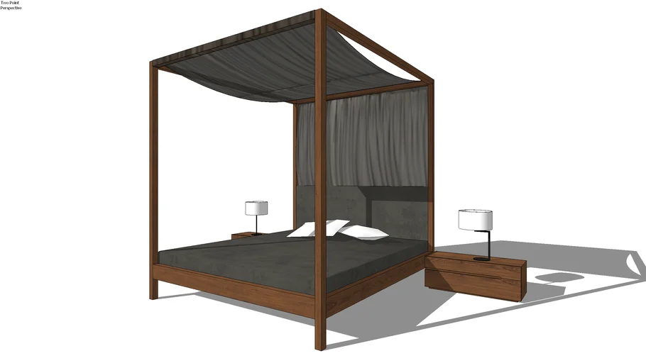 BED WITH CANOPY