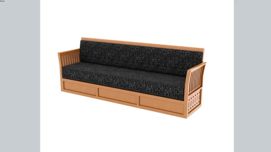 Wooden Sofa - 3 to 4 Seater