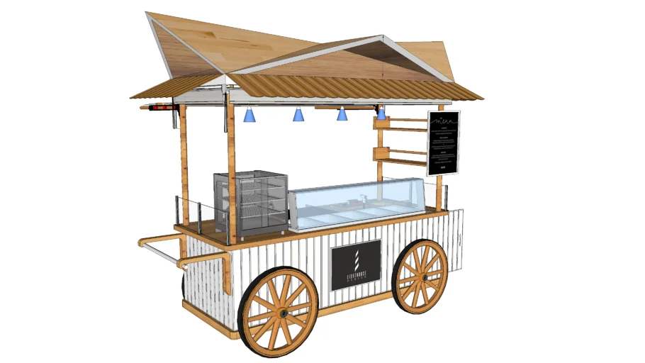 AMPHITHEATER FOOD CART by LIGHTHOUSE DESIGN