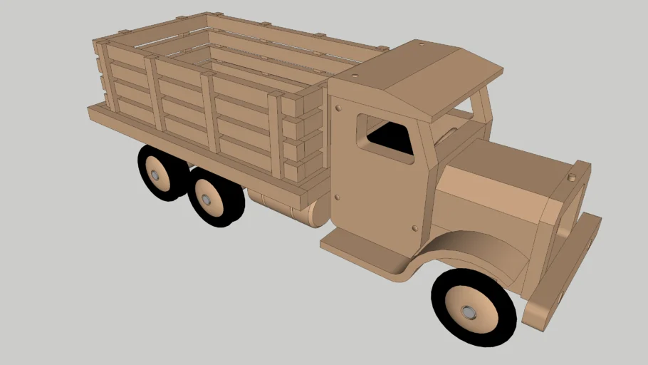 Wood Toy Truck
