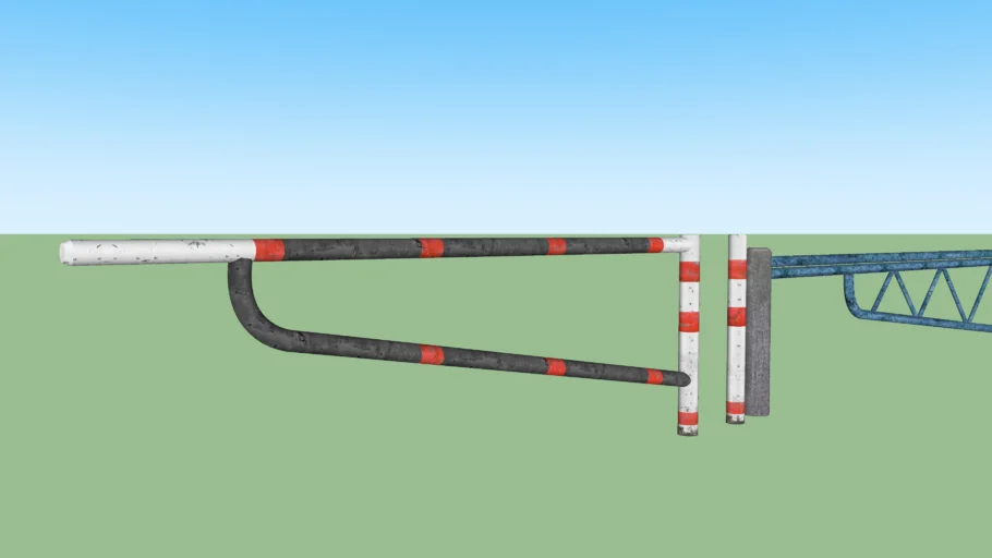 Barrier swing gate set