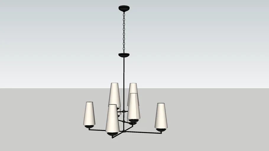 AERIN Aged Iron Fontaine Chandelier