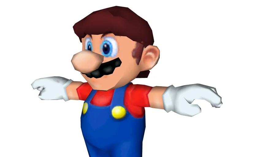 super mario sunshine mario v3 no hat