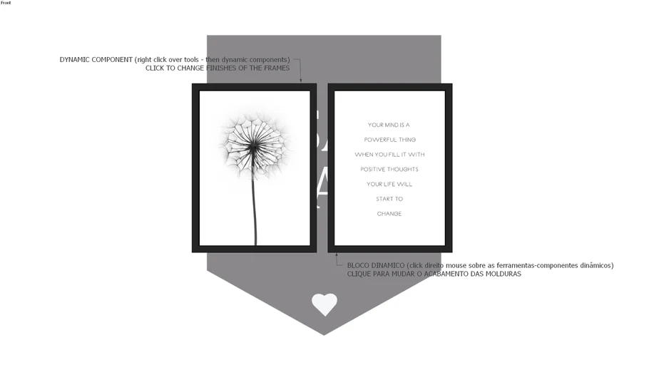 CONJUNTO COM 02 QUADROS DECORATIVOS ENERGIA