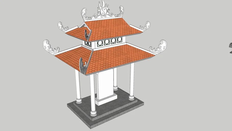 nhà bia chi mộ