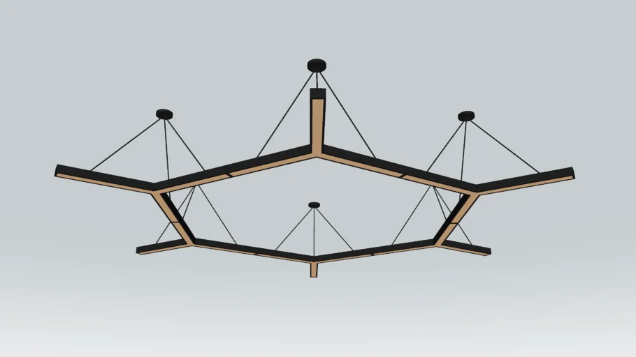 DEN LED - LED LIGHT POLYGON - GYM - OFFICE