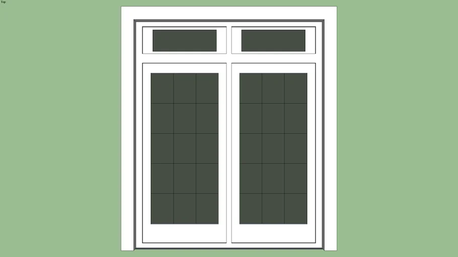 French glass door with glass lintels.skp