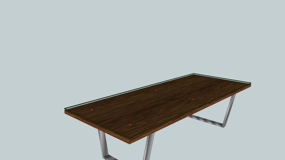 Mesa de jantar retangular