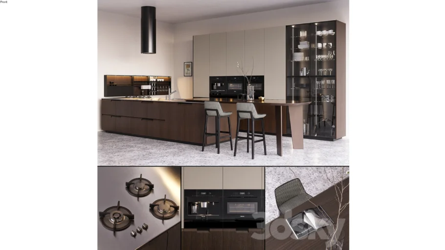 Kitchen Poliform Shape EUROCUCINA 2018