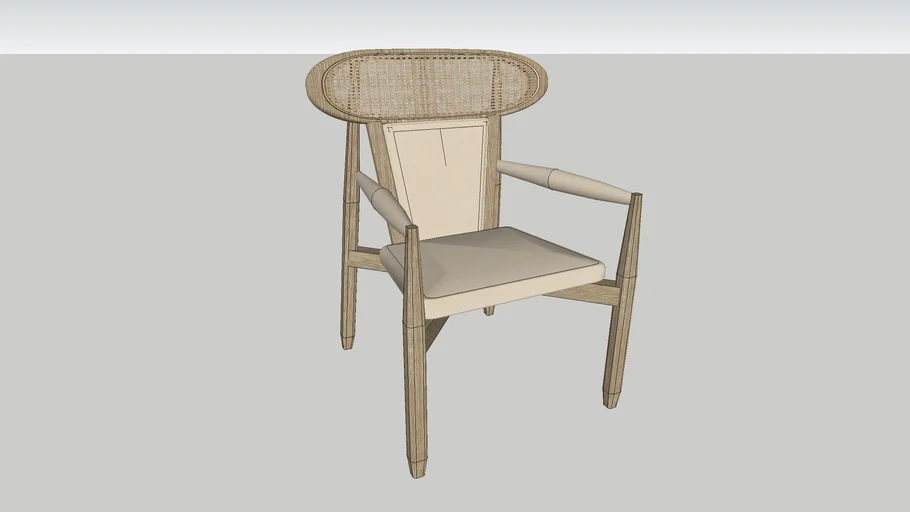 Silla poltrona Ratan - Chair wood