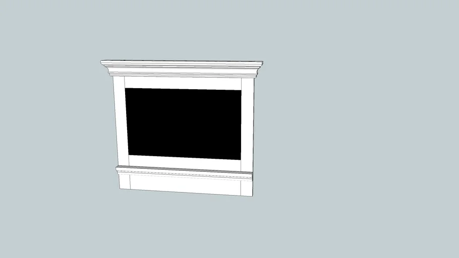Oak Chalkboard with moulding