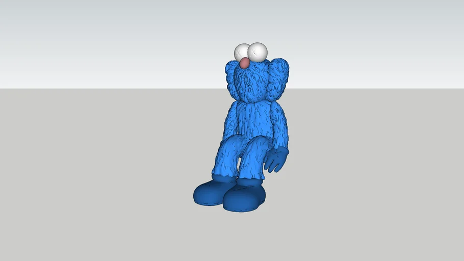 Blue Elmo sitting