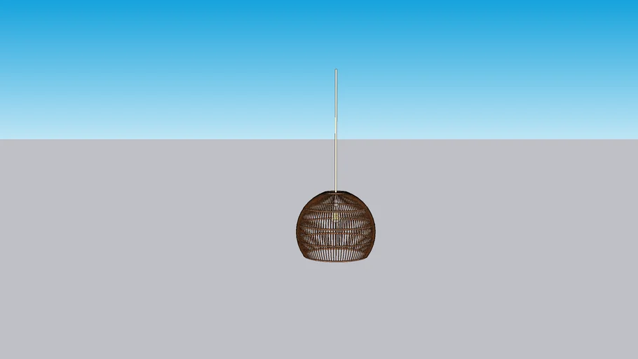 Flora Rattan Pendant