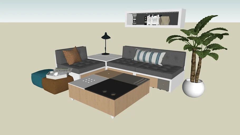 Scandi style lounge room