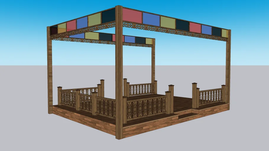 Pangkin Wooden Deck Platform