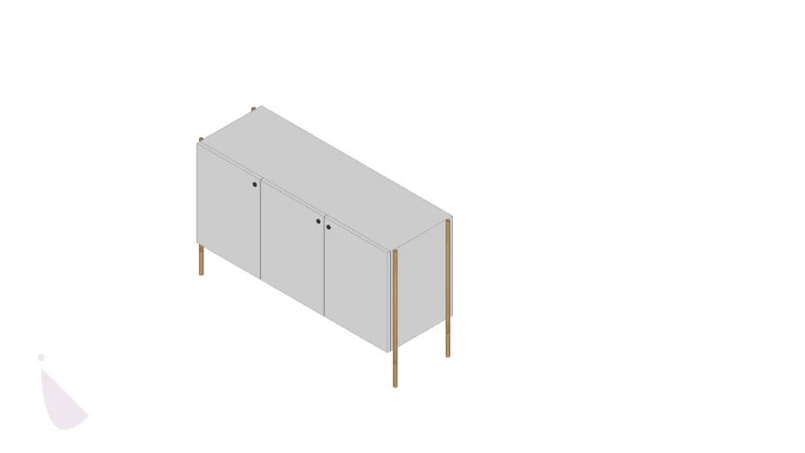 Buffet Aparador 3 Portas Nash - Idea Store