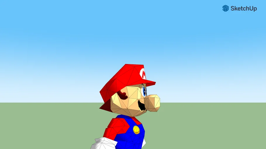 Super Mario 64 Beta Mario Model