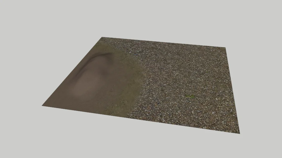 Gravel and soil surface