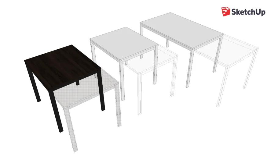 table IKEA VANGSTA 80-120 and 120-180 extendable