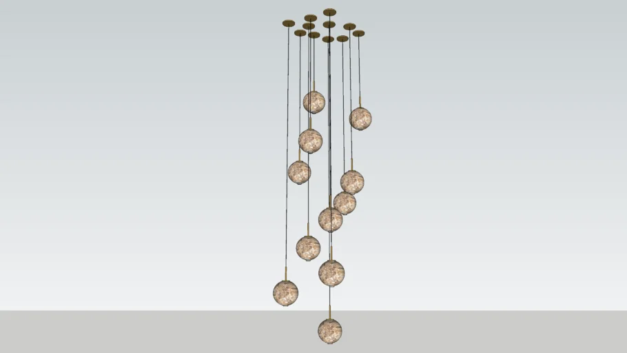 Globe chandelier