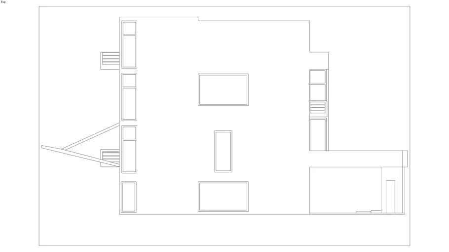Villa Stein Right Side Elevation