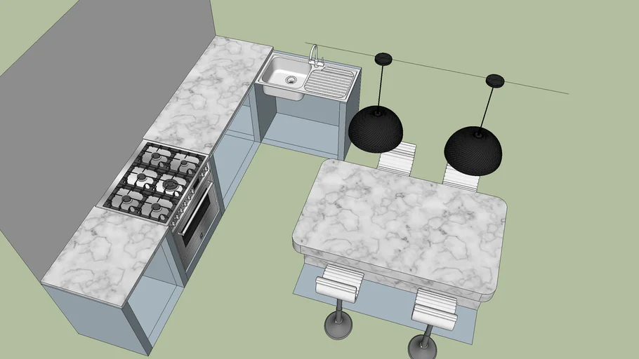 cocina desayunador