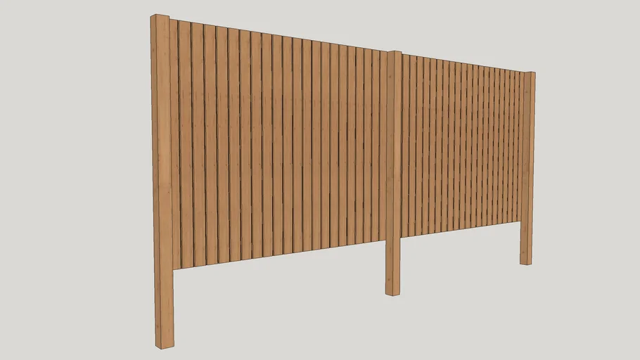 (DYNAGROUP) - Fence - Dyna Timber - 2400 x 1800H Butted - Palings between posts