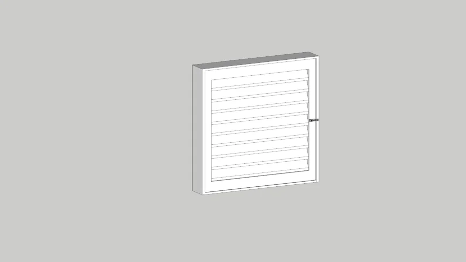 Porta veneziana para alçapão