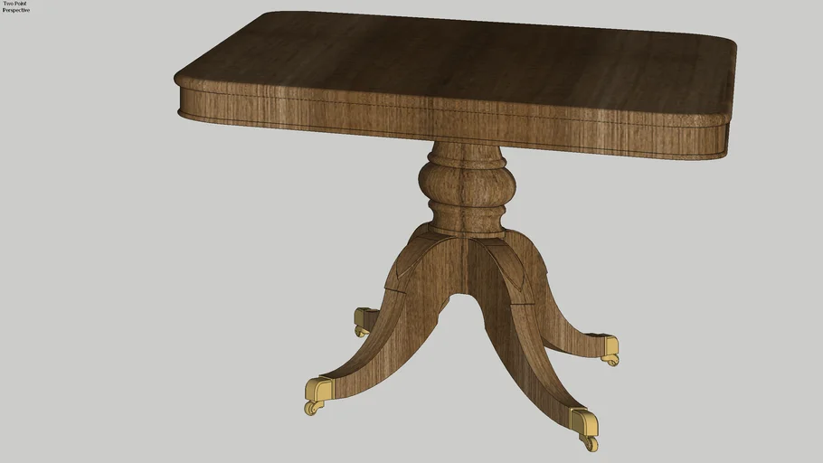 Antique Pedestal Dining Table