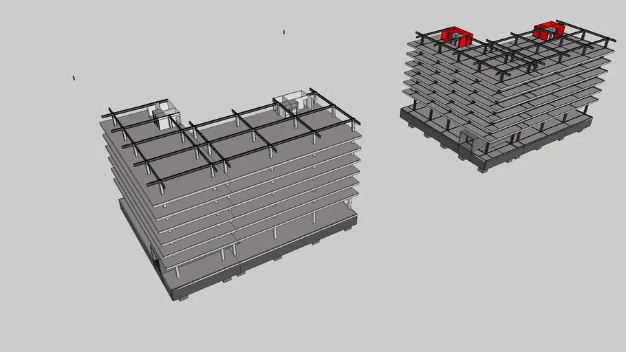 estructura en acero + garaje