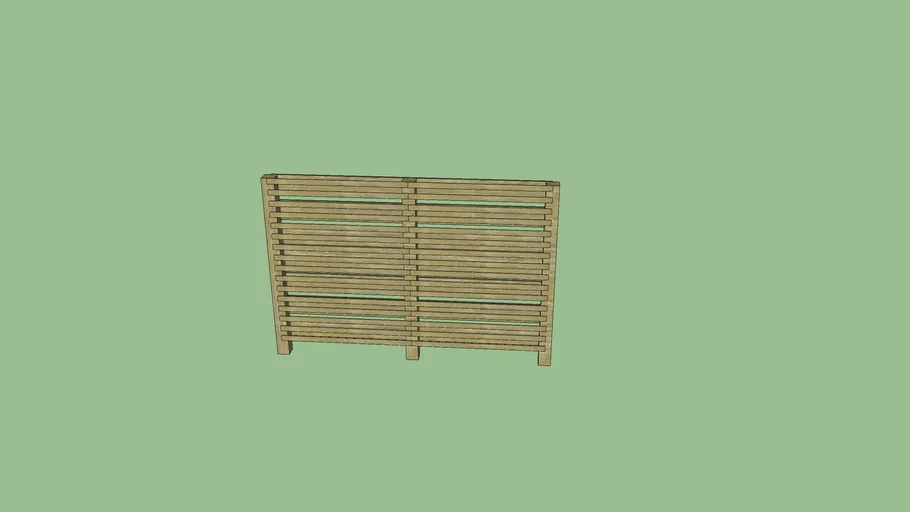 palissade bois petites lattes