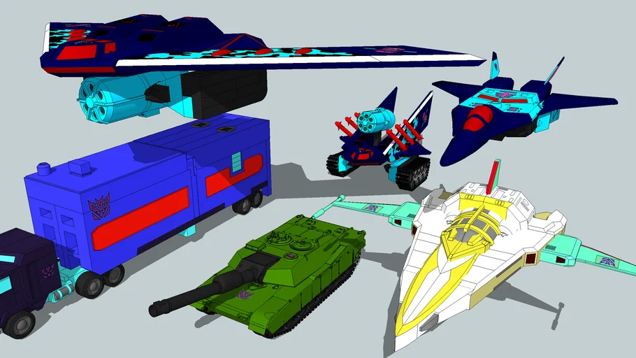 G2 Decepticon vehicles