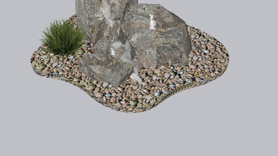 Bubbling boulder trio