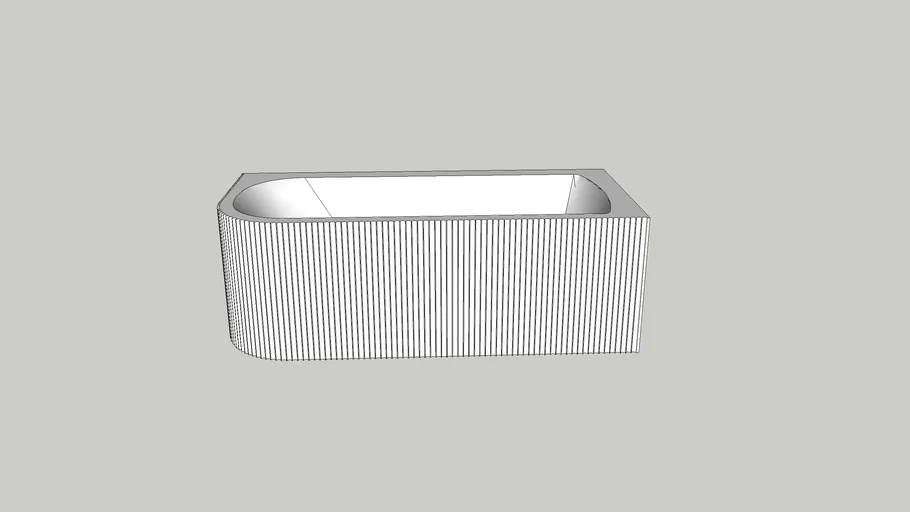 1700 v groove corner bath