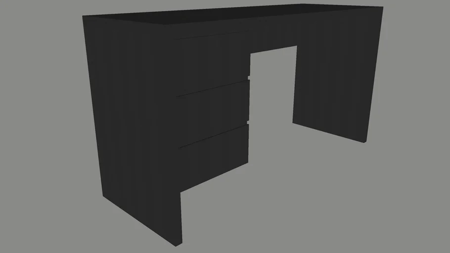 Mesa De Estudos MDF Preto TX