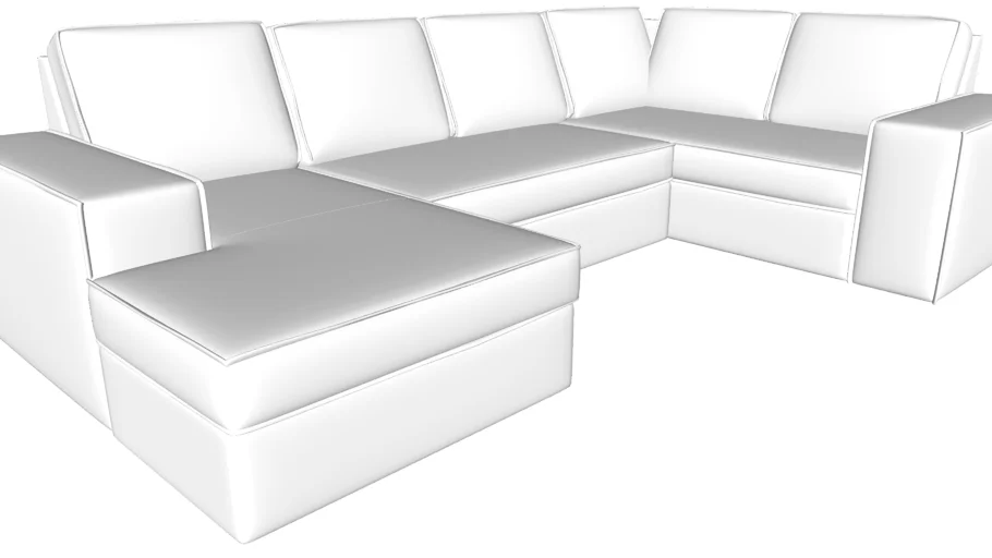 Narożnik Tulpaner U-shape z funkcją spania Scandicsofa