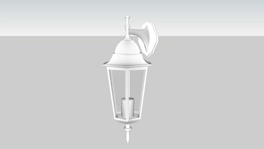 Arandela Clássica Nice - Para Baixo (Branca) | Linha Colonial Biancoluce AC204P/B BC