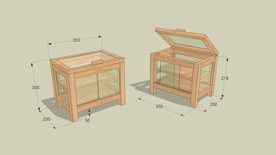 GLASS STORAGE BOX